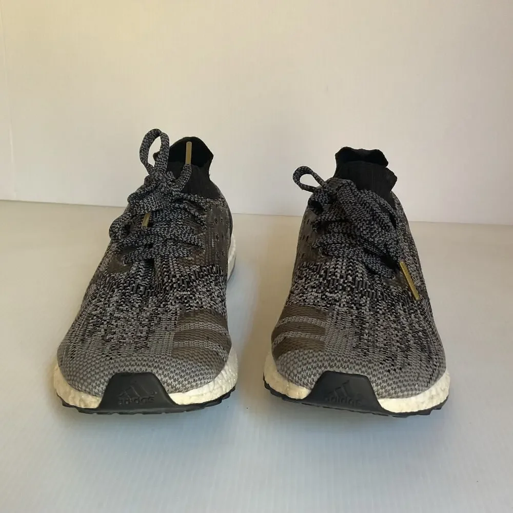 Adidas UltraBoost X Women’s Running Shoes  6.5 Gray Black Knit Sneakers BB4968